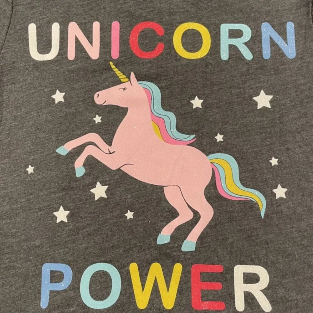 Carter's 3T Colorful Unicorn Peplum Top